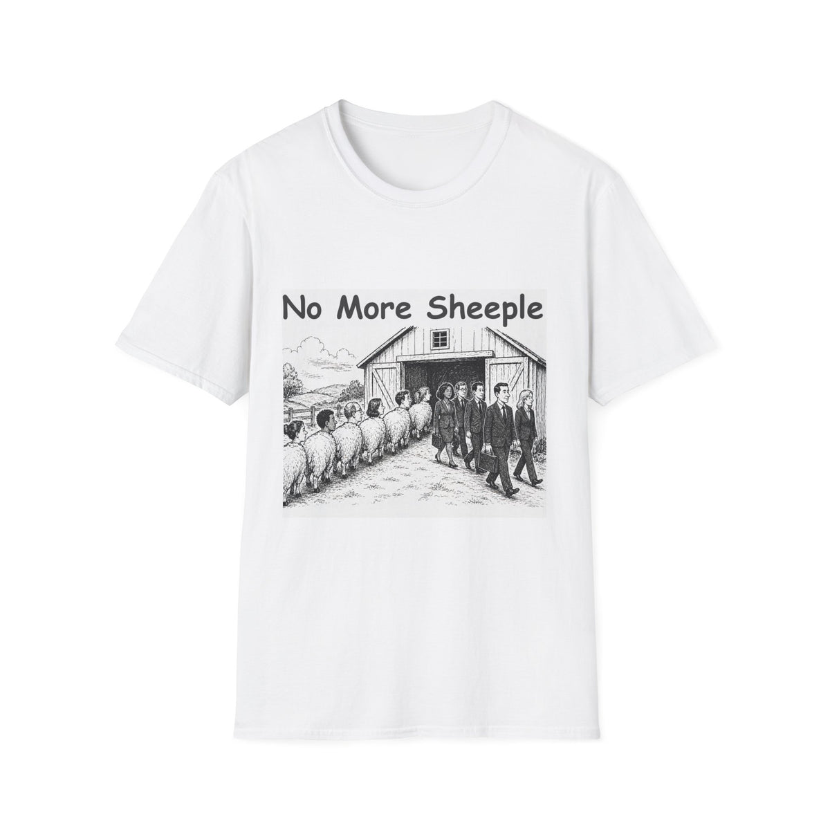 No More Sheeple T-Shirt — Anti-Conformity Graphic Tee
