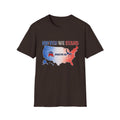 T-Shirt — "United We Stand, Divided We Fail" Patriotic USA Map Tee
