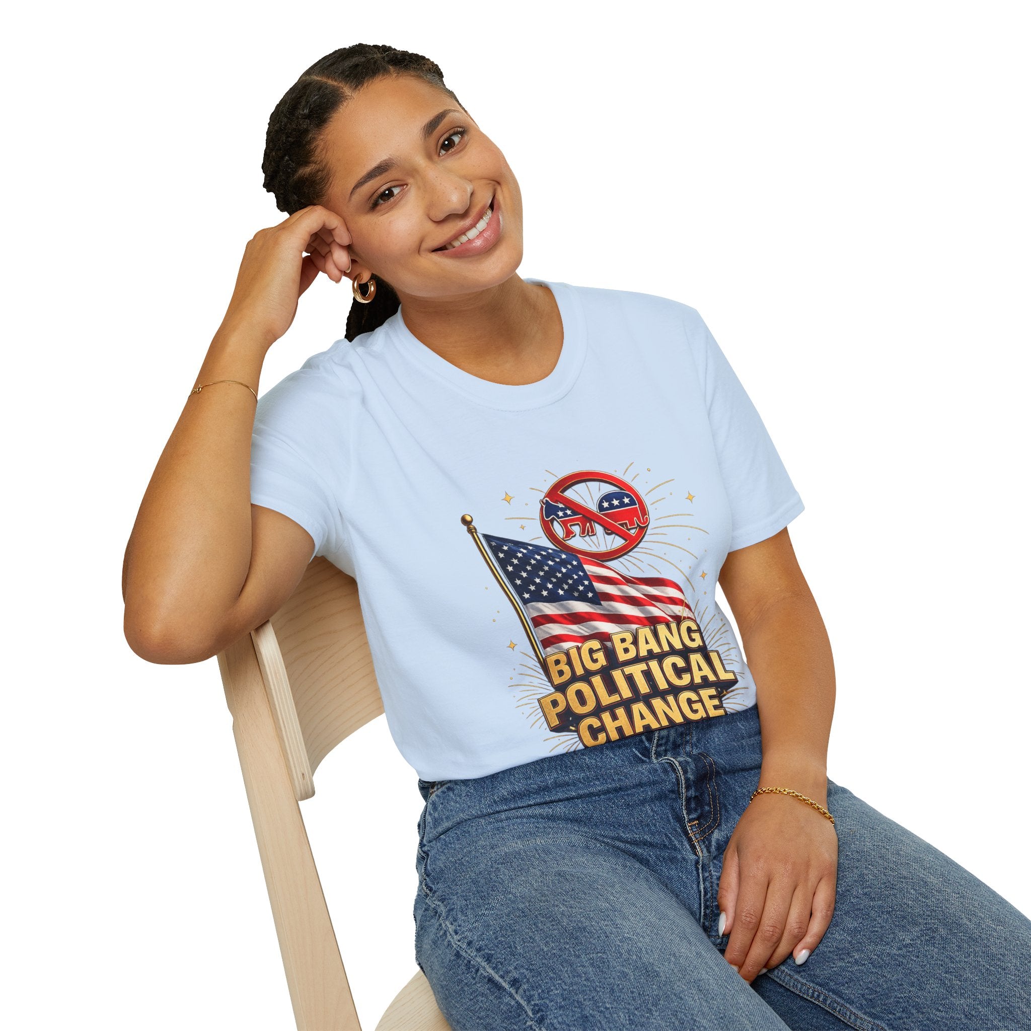 T-Shirt — 'Big Bang Political Change' Patriotic Anti-Establishment Tee