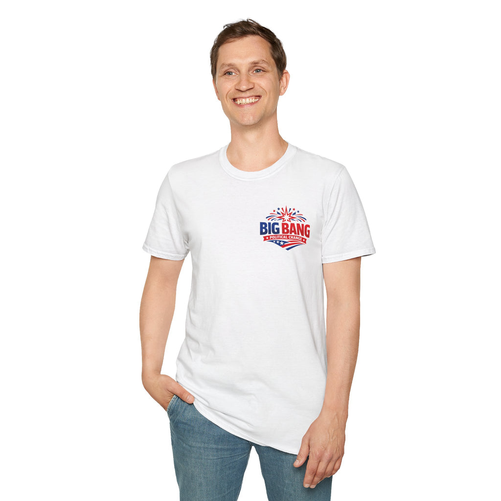 T-Shirt — "Big Bang Political Change" Patriotic Logo Tee