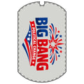 Dog Tag — "Big Bang Political Change" Patriotic Red, White & Blue Necklace