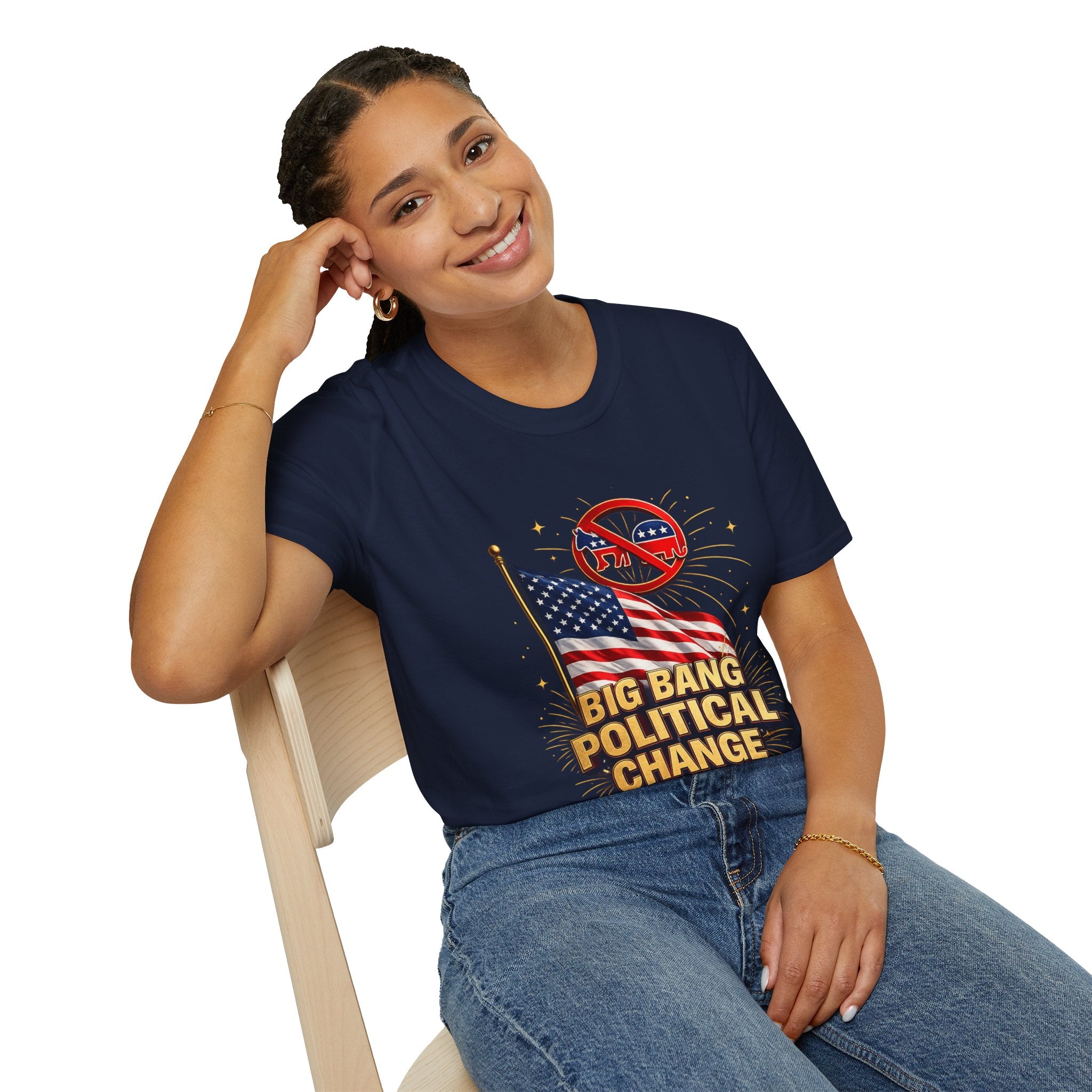 T-Shirt — 'Big Bang Political Change' Patriotic Anti-Establishment Tee