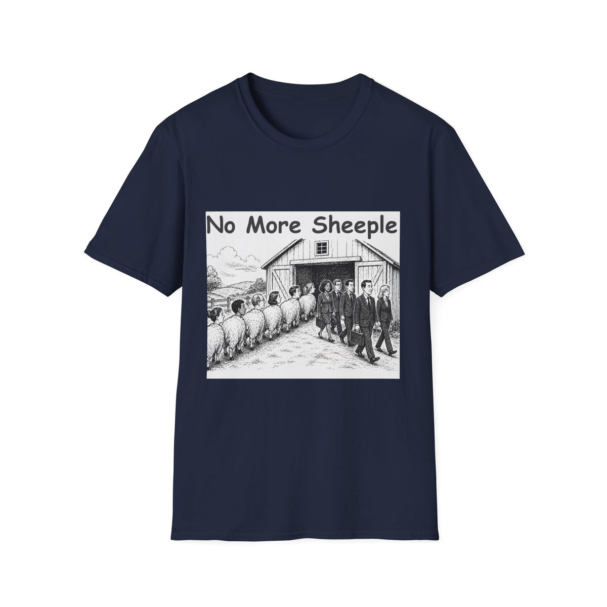 No More Sheeple T-Shirt — Anti-Conformity Graphic Tee