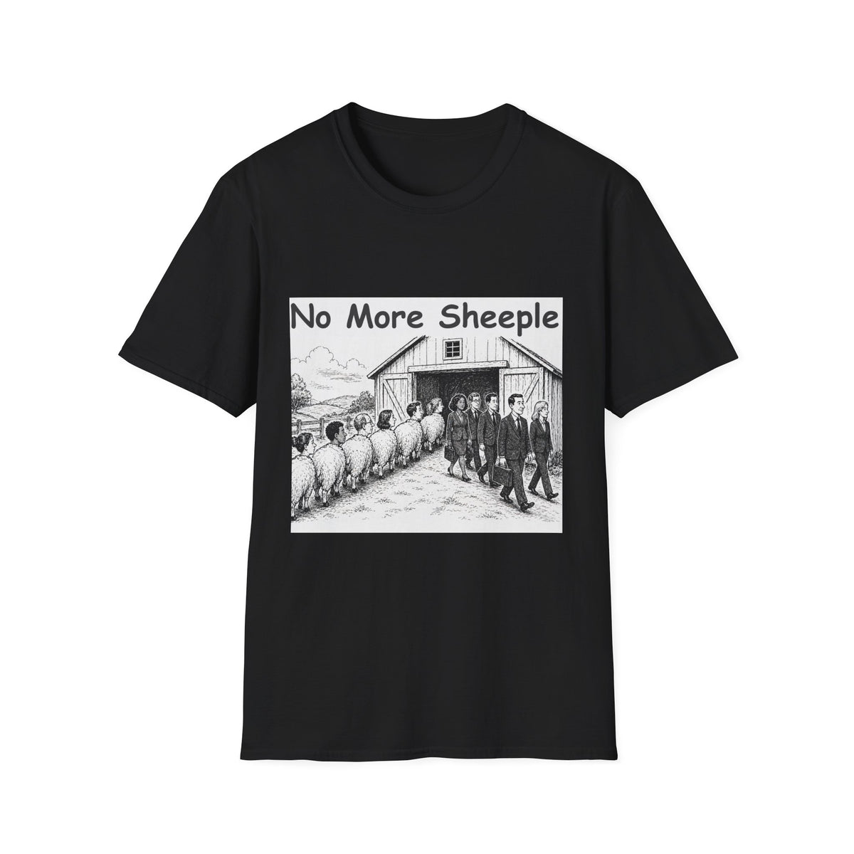 No More Sheeple T-Shirt — Anti-Conformity Graphic Tee