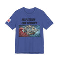 Help Steady Our Country T-Shirt — Patriotic Sailing Ship Graphic Tee